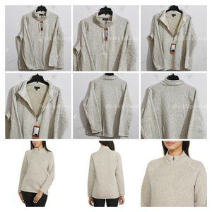 STORMPACK Womens  1/4 Zip Sweater Fleece
